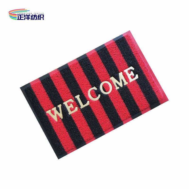 16"X24" PVC 10mm Thickness Shoes Dirt Cleaning Door Mat Outdoor Welcome Mat